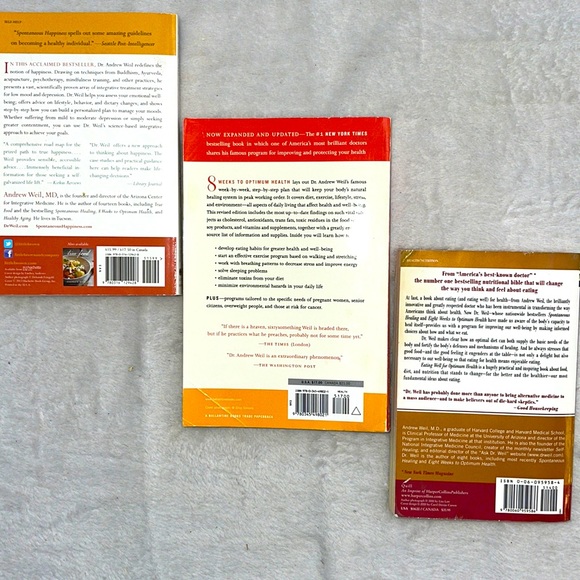 3 Andrew Weil, M.D., books - Picture 2 of 8